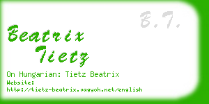 beatrix tietz business card